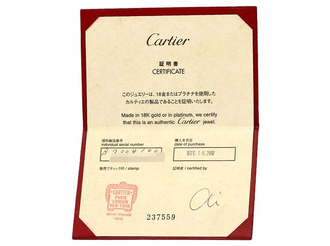 Collana Cartier C Heart in oro bianco 18K - vista 6
