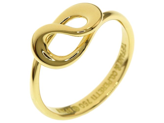 Anello Tiffany & Co. in oro giallo 18K a onda aperta - vista 2