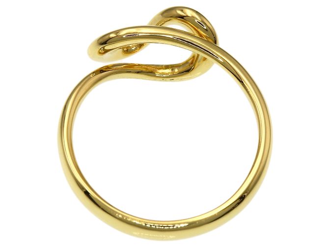 Anello Tiffany & Co. in oro giallo 18K a onda aperta - vista 4