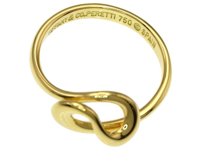 Anello Tiffany & Co. in oro giallo 18K a onda aperta - vista 5