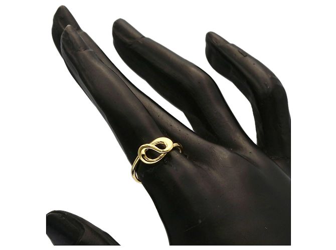 Anello Tiffany & Co. in oro giallo 18K a onda aperta - vista 6