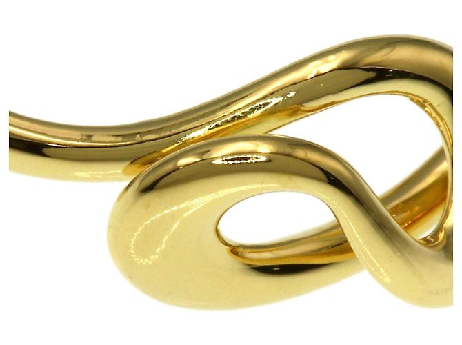 Anello Tiffany & Co. in oro giallo 18K a onda aperta - vista 7