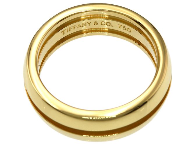 Tiffany & Co Anello Tiffany Grooved in oro giallo 18K - vista 4