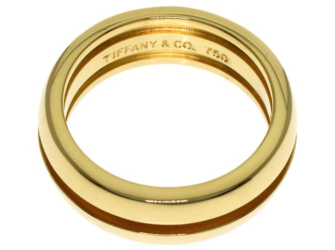 Tiffany & Co Anello Tiffany Grooved in oro giallo 18K - vista 4