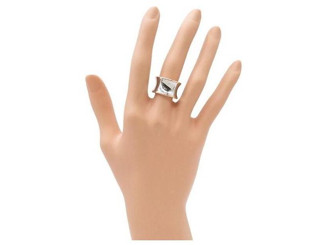 Bulgari Anello Bvlgari B.zero1 Collaborazione Anish Kapoor in Oro Rosa 18K e Acciaio Bianco D'oro - vista 11