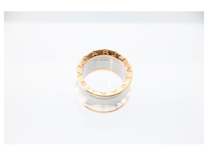 Bulgari Anello Bvlgari B.zero1 Collaborazione Anish Kapoor in Oro Rosa 18K e Acciaio Bianco D'oro - vista 2