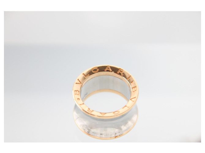 Bulgari Anello Bvlgari B.zero1 Collaborazione Anish Kapoor in Oro Rosa 18K e Acciaio Bianco D'oro - vista 7