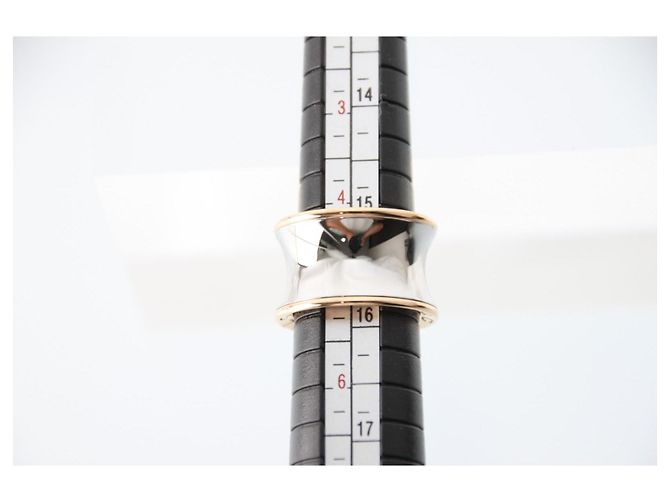 Bulgari Anello Bvlgari B.zero1 Collaborazione Anish Kapoor in Oro Rosa 18K e Acciaio Bianco D'oro - vista 8