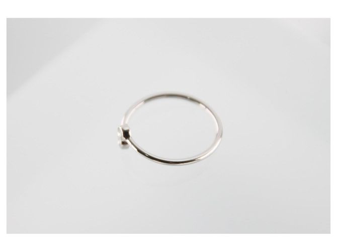 Anel Tiffany & Co. Elsa Peretti Hoop em Platina e Diamantes Prata - vista 6