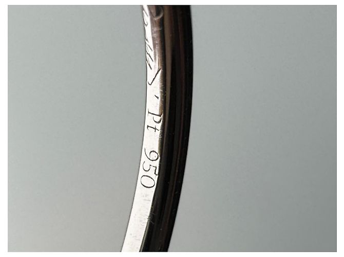 Anel Tiffany & Co. Elsa Peretti Hoop em Platina e Diamantes Prata - vista 7