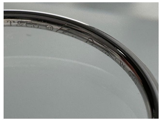Anel Tiffany & Co. Elsa Peretti Hoop em Platina e Diamantes Prata - vista 8