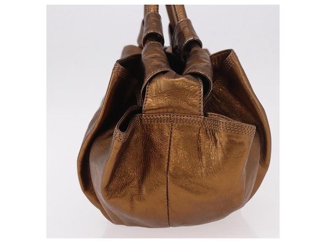 Borsa a mano in pelle nappa Aire con logo Anagram Loewe D'oro - vista 4