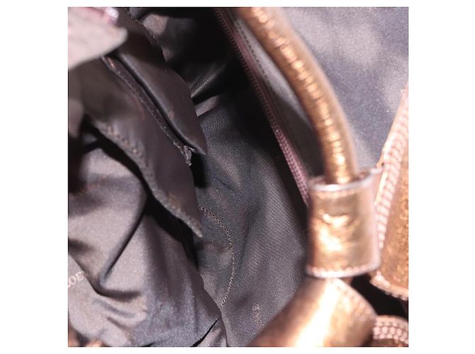 Borsa a mano in pelle nappa Aire con logo Anagram Loewe D'oro - vista 5