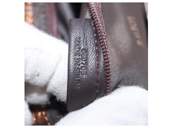 Borsa a mano in pelle nappa Aire con logo Anagram Loewe D'oro - vista 6