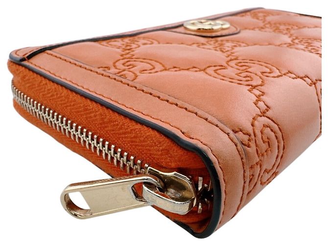 Cartera larga Gucci GG Matelassé Naranja - vista 5