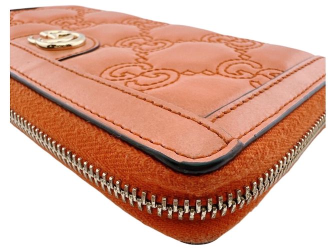 Cartera larga Gucci GG Matelassé Naranja - vista 6