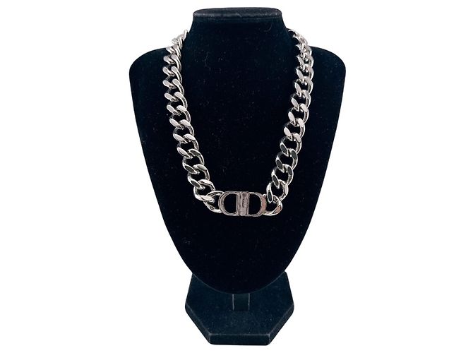 Collana a maglie Christian Dior Silver CD ICON Argento - vista 7