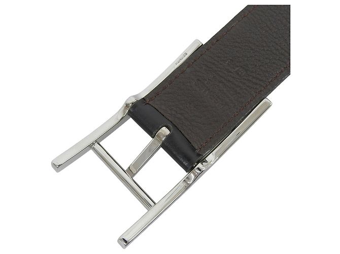 Hermès Cintura reversibile da uomo Hermes Cantin Marrone Nero - vista 4