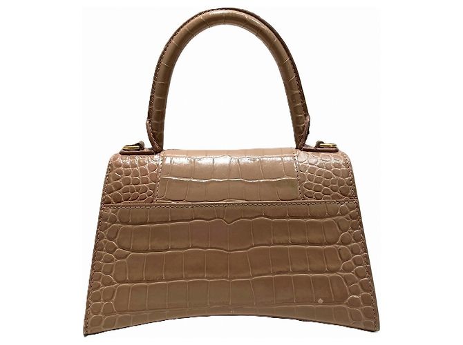 Borsa a mano piccola Hourglass Top Handle Balenciaga Beige - vista 2