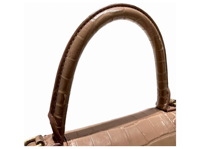 Borsa a mano piccola Hourglass Top Handle Balenciaga Beige - vista 7