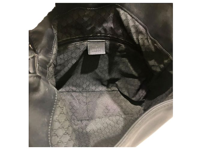 Bamboo Borsa a tracolla in pelle Gucci Nero - vista 5