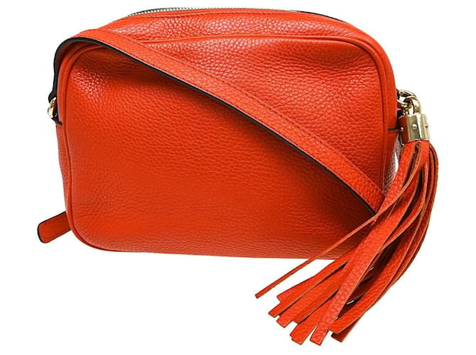 Gucci Soho Disco Leather Small Arancione - vista 2