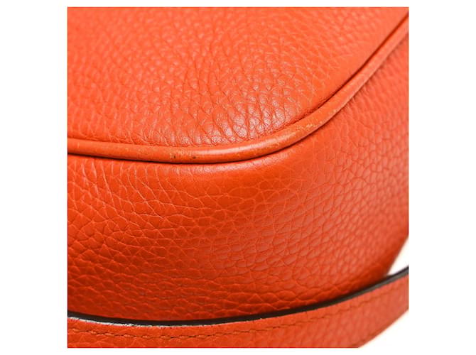 Gucci Soho Disco Leather Small Arancione - vista 6