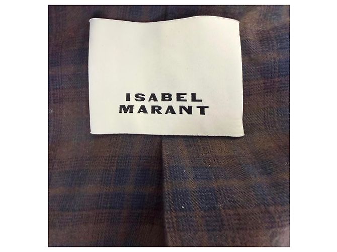 Abrigo trench Tadao de Isabel Marant en algodón caqui Verde - vista 10