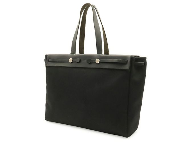 Hermès Borsa tote Hermes Herbag Cabas GM Nero - vista 2