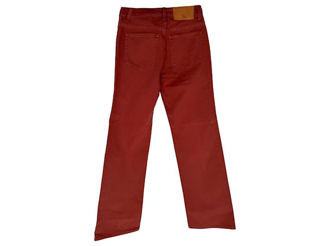 Vaqueros Ulla Johnson Agatha Horsebit-Accent en algodón Rose Castaño Rosa - vista 2
