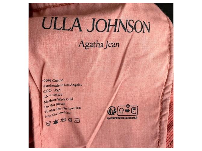 Vaqueros Ulla Johnson Agatha Horsebit-Accent en algodón Rose Castaño Rosa - vista 3