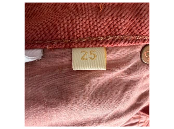 Vaqueros Ulla Johnson Agatha Horsebit-Accent en algodón Rose Castaño Rosa - vista 4