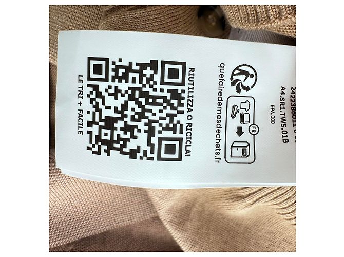 Sportmax Cardigan mit Kragen aus Wolle in Tan Braun Beige - Ansicht 8