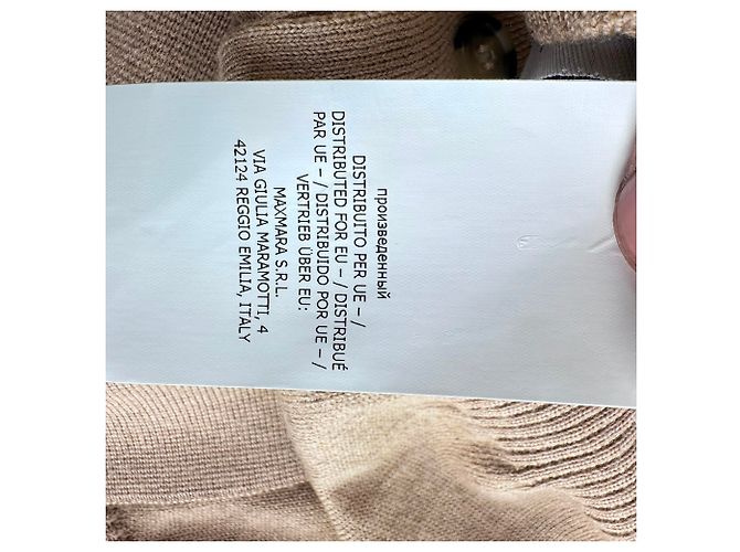 Sportmax Cardigan mit Kragen aus Wolle in Tan Braun Beige - Ansicht 9