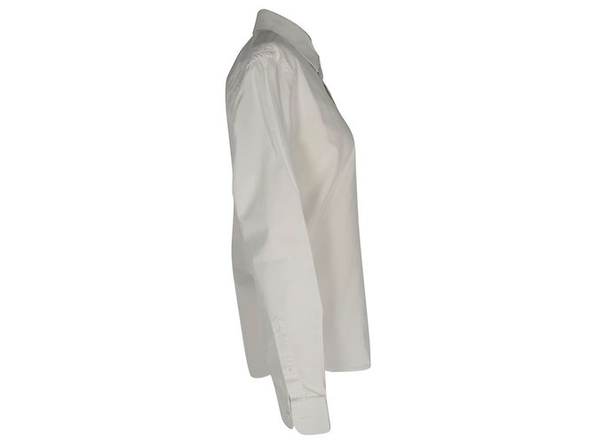 Camisa de popelina AMI Paris Ami de Coeur bordada en algodón blanco Crudo - vista 2
