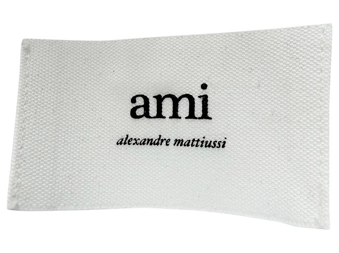 Camisa de popelina AMI Paris Ami de Coeur bordada en algodón blanco Crudo - vista 6
