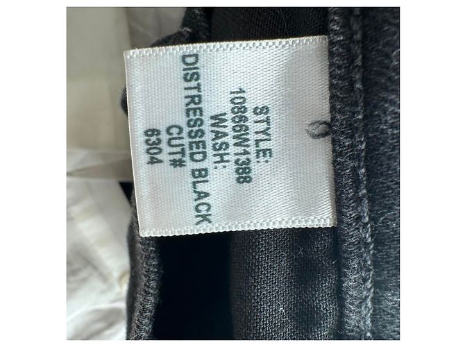 Jeans de corte recto Nili Lotan en algodón negro - vista 10