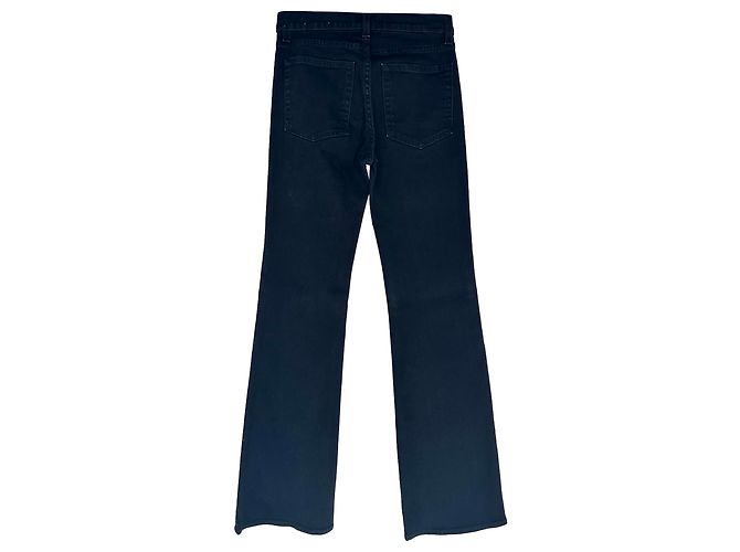 Jeans de corte recto Nili Lotan en algodón negro - vista 2