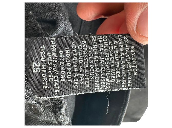 Jeans de corte recto Nili Lotan en algodón negro - vista 9