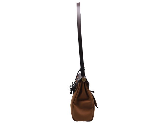 Bolso Hermès Herbag Zip 31 Pocket en lona marrón Impresión de pitón - vista 7