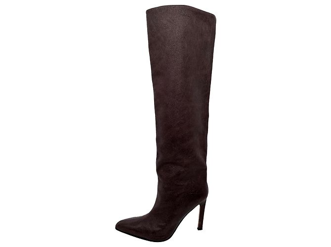 Botas altas Jude en piel de becerro marrón Paris Texas Castaño - vista 10
