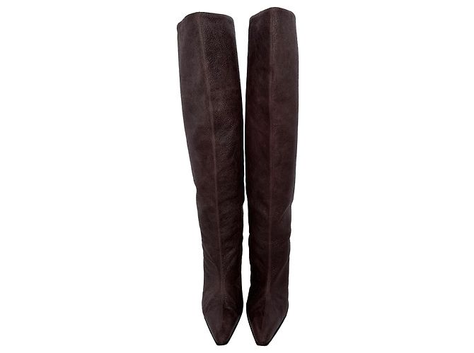 Botas altas Jude en piel de becerro marrón Paris Texas Castaño - vista 11