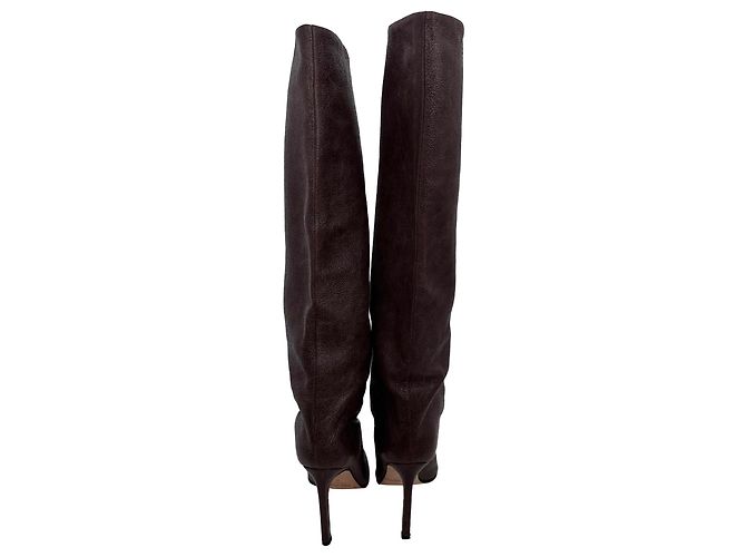 Botas altas Jude en piel de becerro marrón Paris Texas Castaño - vista 2