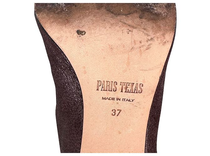 Botas altas Jude en piel de becerro marrón Paris Texas Castaño - vista 7