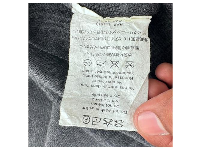 Michael Kors Rundhals-Strickpullover aus grauem Kaschmir - Ansicht 7