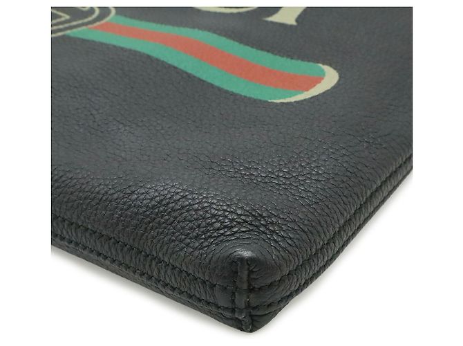 Clutch in pelle Gucci Nero - vista 3