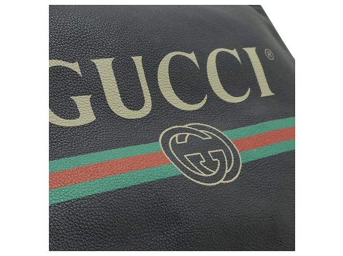 Clutch in pelle Gucci Nero - vista 8
