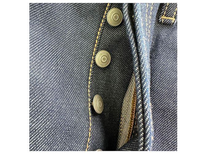 Jeans a gamba dritta Acne Studios in cotone blu scuro - vista 5
