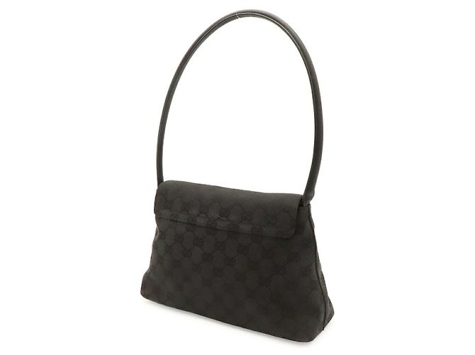 Borsa a Spalla Gucci GG Canvas Nero - vista 2