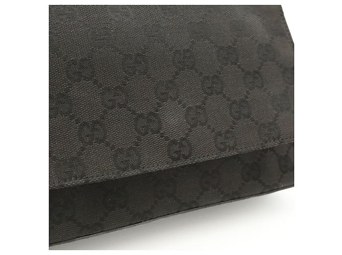 Borsa a Spalla Gucci GG Canvas Nero - vista 7